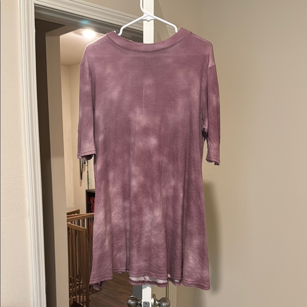 Women's Purple Tie-Dye Top